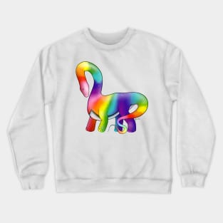 Rainbow Pride Dinosaur Crewneck Sweatshirt